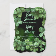 Green Clovers Baby Shower