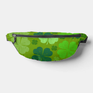 Green Clovers, Lucky Clovers, Saint Patrick's Day Fanny Pack