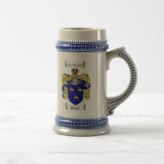 Green Coat of Arms Stein / Green Crest Stein (Right)