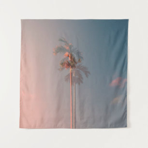 Green coconut tree tapestry