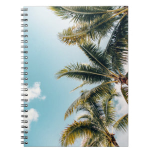 Green coconut trees notebook