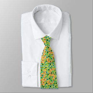 green colour blindness test necktie 