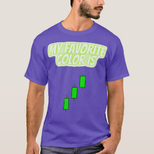 Green colour candlesticks T-Shirt