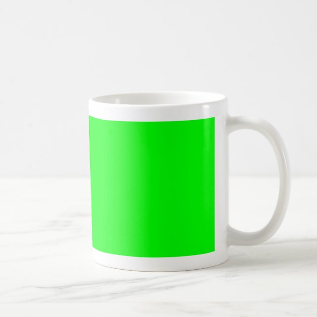 Green Colour Customized Designer Coffee Mug (Right)
