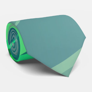 Green Colourful Abstract Tie