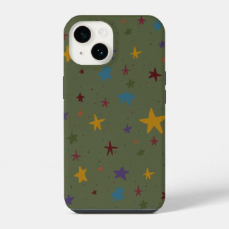 Green Colourful Star Phone Case