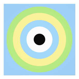 Green Combination Bullseye by Shirley Taylor Photo Print