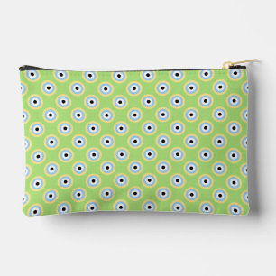 Green Combination Circles by Shirley Taylor Accessory Pouch