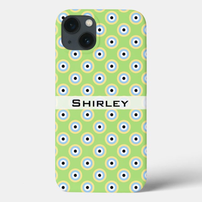 Green Combination Circles by Shirley Taylor  Case-Mate iPhone Case (Back)