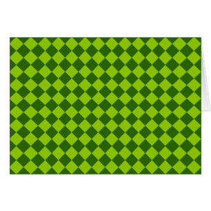 Green Combination Diamond Pattern