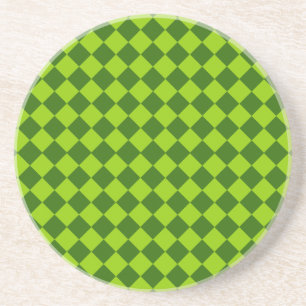 Green Combination Diamond Pattern by STaylor Coaster