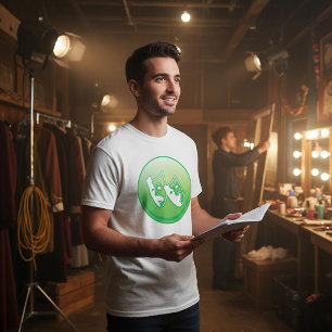 Green Comedy and Tragedy Drama Masks T-Shirt