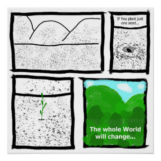 Green Comic Poster