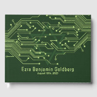 Green Computer Circuit Board Bar Mitzvah