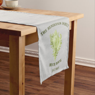 Green Conch Shell Short Table Runner