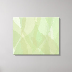 Green, cool, trendy watercolor abstract pattern canvas print