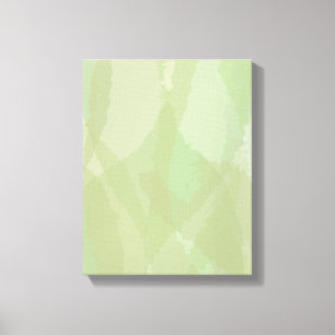 Green, cool, trendy watercolor abstract pattern canvas print