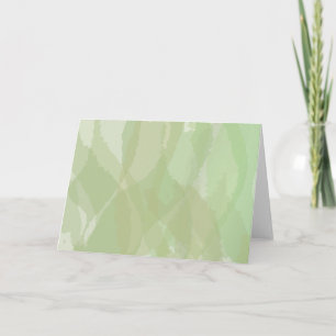 Green, cool, trendy watercolor abstract pattern card