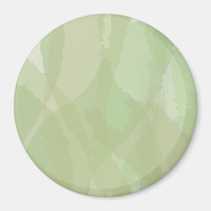 Green, cool, trendy watercolor abstract pattern magnet