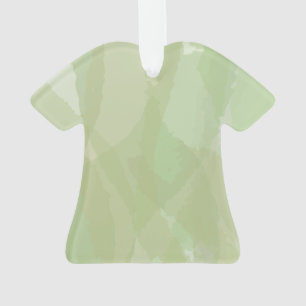 Green, cool, trendy watercolor abstract pattern ornament