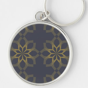 Green, cool, unique, trendy flower abstraction keychain