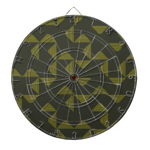 Green, cool, unique, trendy triangles pattern dartboard