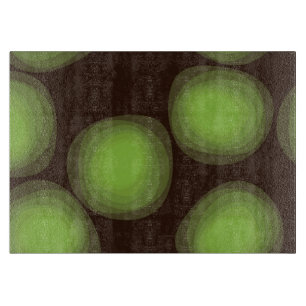 Green, cool, unique, trendy, urban flower abstract cutting board