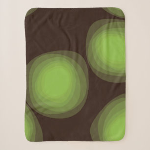 Green, cool, unique, trendy, urban flower abstract sherpa blanket