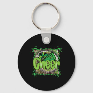 Green Coquette Cheer Cheerleader Pom Megaphone Gir Keychain