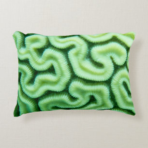 Green Coral Outdoor Pillow
