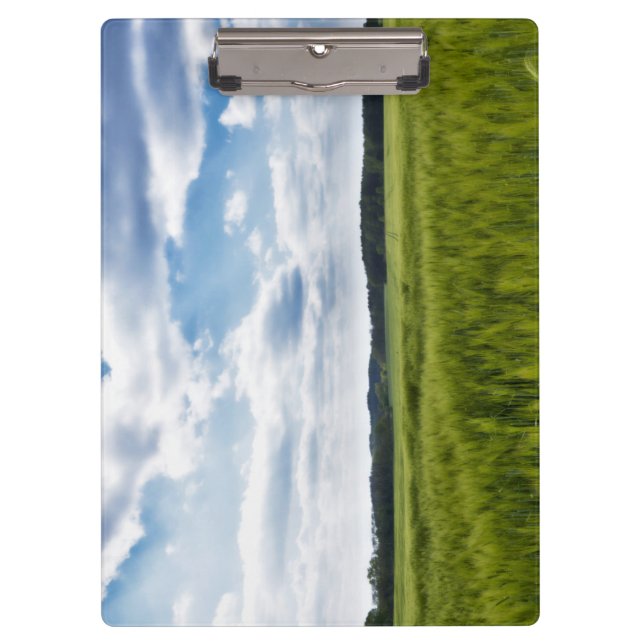 Green Cornfields and Blue Skies Clipboard (Front)