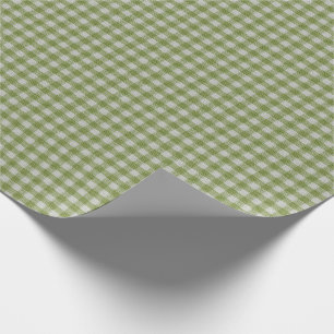 Green Country Check Pattern Wrapping Paper