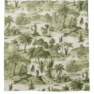 Green Countryside Hot Air Balloon Toile (10)