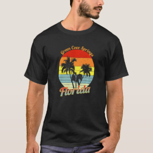 Green Cove Springs Florida Retro Tropical Palm Tre T-Shirt