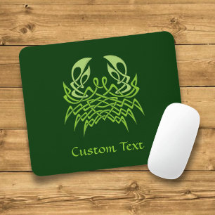Green Crab Celtic Knot Mouse Pad
