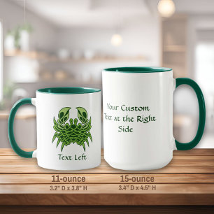 Green Crab Celtic Knot Mug