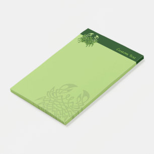 Green Crab Celtic Knot Post-it Notes