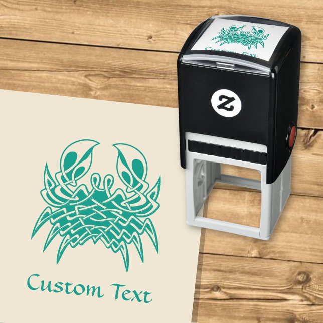 Green Crab Celtic Knot Self-inking Stamp (Creator Uploaded)