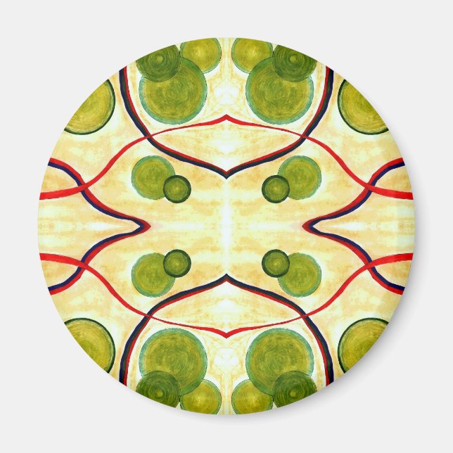 Green Cream Float Magnet (Front)