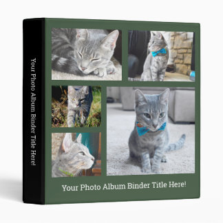 Green Create Your Own Collage Personalized Photo Binder