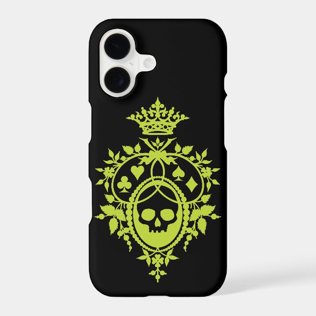 Green Crest with Skull and Cardsuits (Back)