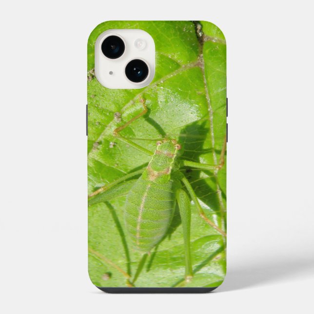 Green Cricket Camouflage iPhone Case (Back)