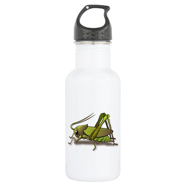 Green Cricket Insect 532 Ml Water Bottle (Front)