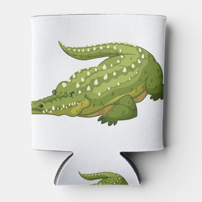 Green crocodile can cooler (Front)