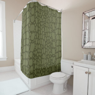 Green Crocodile Print