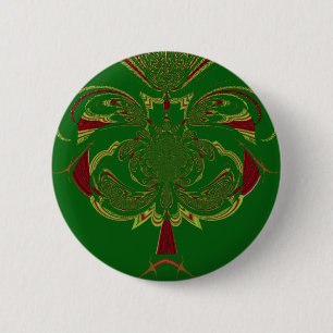 Green Crown 2 Inch Round Button