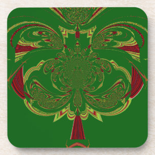 Green Crown Coaster