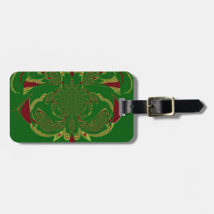 Green Crown Luggage Tag