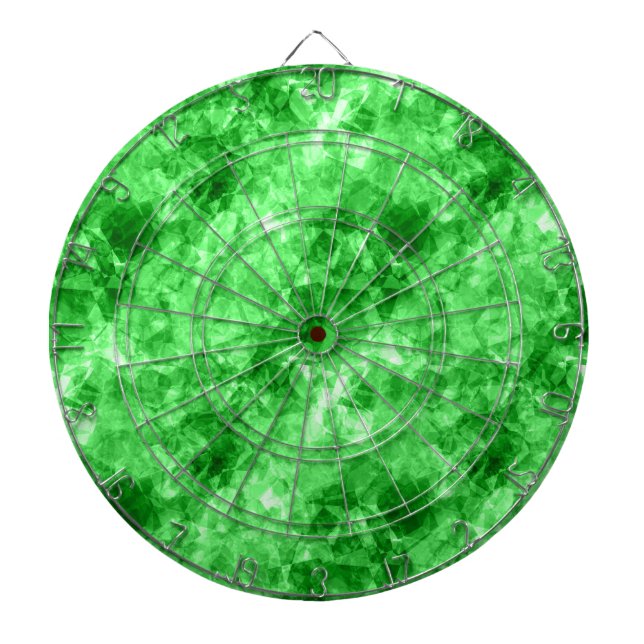 Green Crumpled Texture Dartboard (Front)