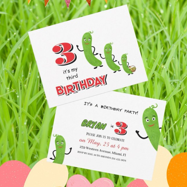 Green cucumbers invitation (Creator Uploaded)